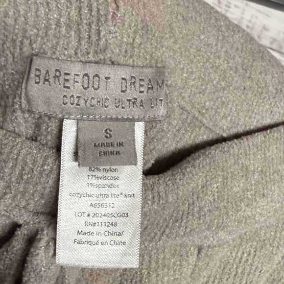 Barefoot Dreams Cozychic Lite Core Spun Jogger Pants Stone - Picture 4 of 6